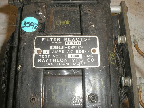 Tipo de reactor de filtro Raytheon: UX-9547 - Imagen 3 de 6