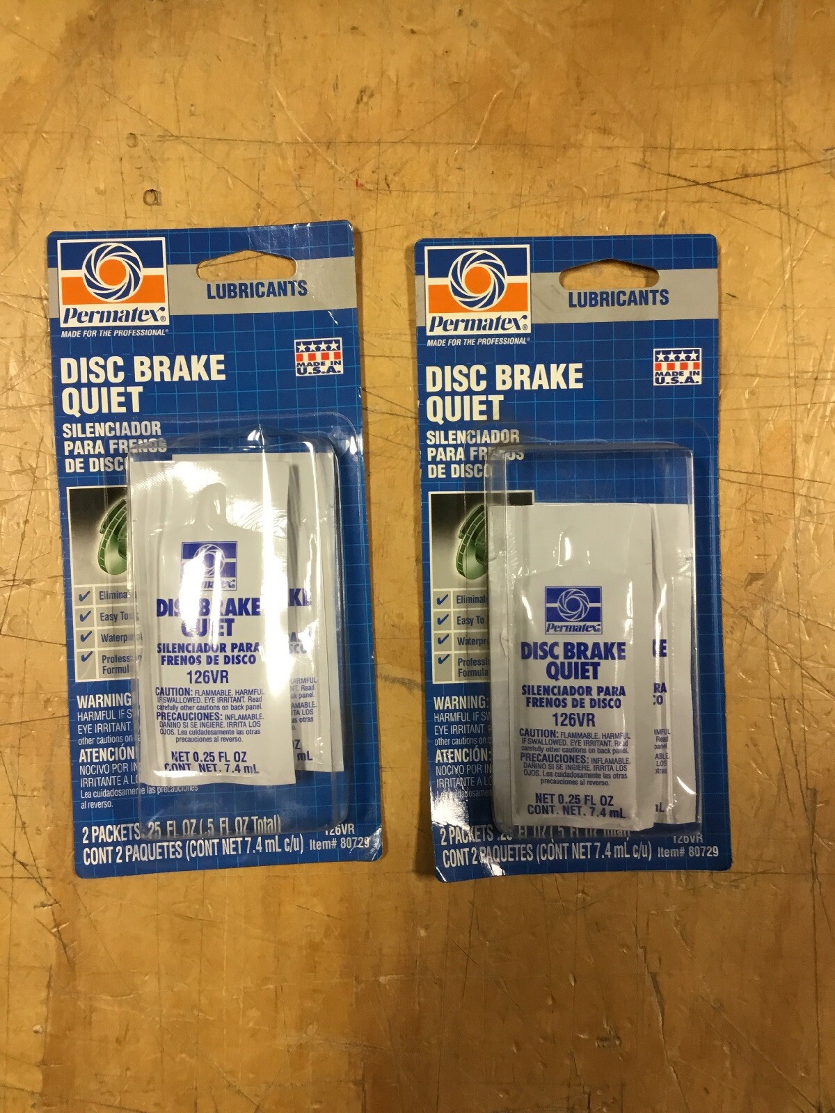 Permatex 80729 Disc Brake Quiet, Two 0.25 oz Pouches (LOT OF 2) eBay