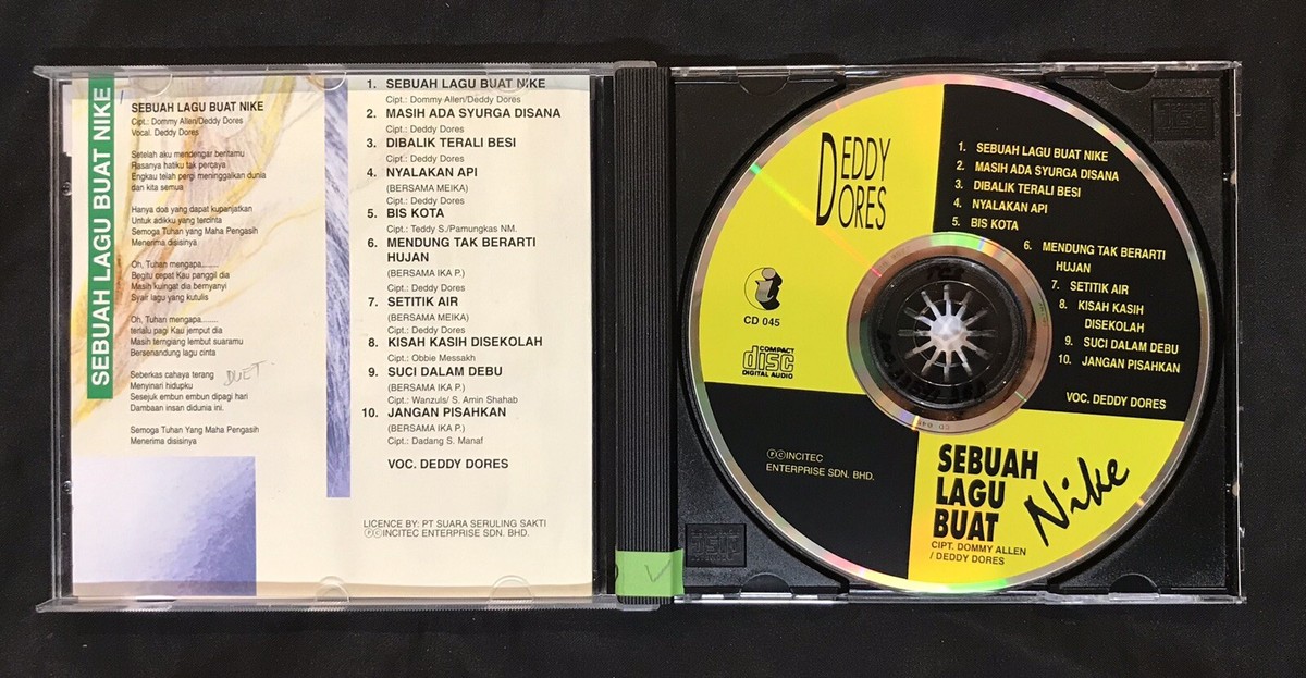 Deddy Dores Sebuah Lagu Buat Nike Malay CD Incitec Malaysia CD 045