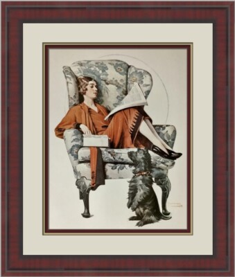 Norman Rockwell Begging Custom Framed Print