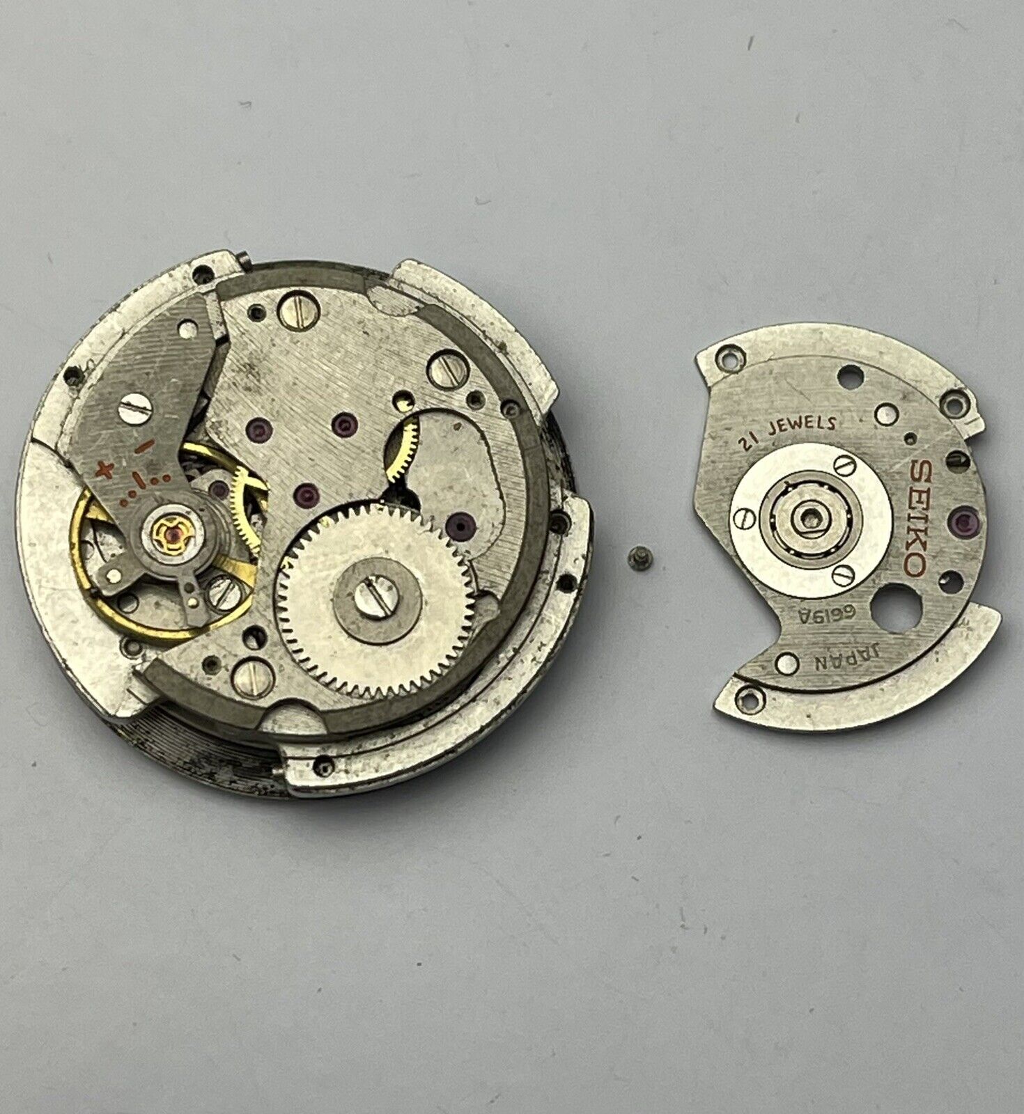 Movement SEIKO 6619A Original For Pieces Replacement Axle Well Spiral Evil  | eBay