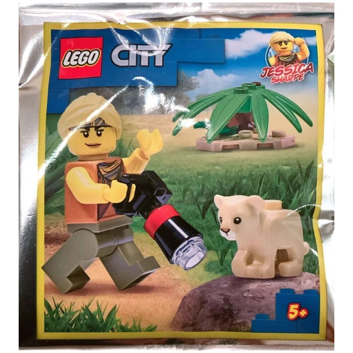 LEGO City Jessica Sharpe and Lion Cub Foil Pack 952112 (SEALED)