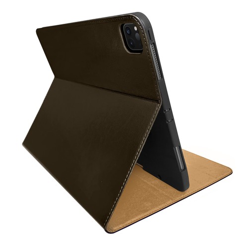 Funda de Cuero iPad Pro 11" 2da Generación - Cuero de Vaca Genuino - Porta Lápices - Imagen 5 de 10