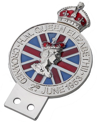 Queen Elizabeth II Coronation celebration grille badge | eBay