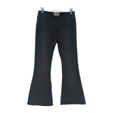 Free People Jeans 28 Penny Pull On Flare Black Bell Bottoms Elastic Waist Boho