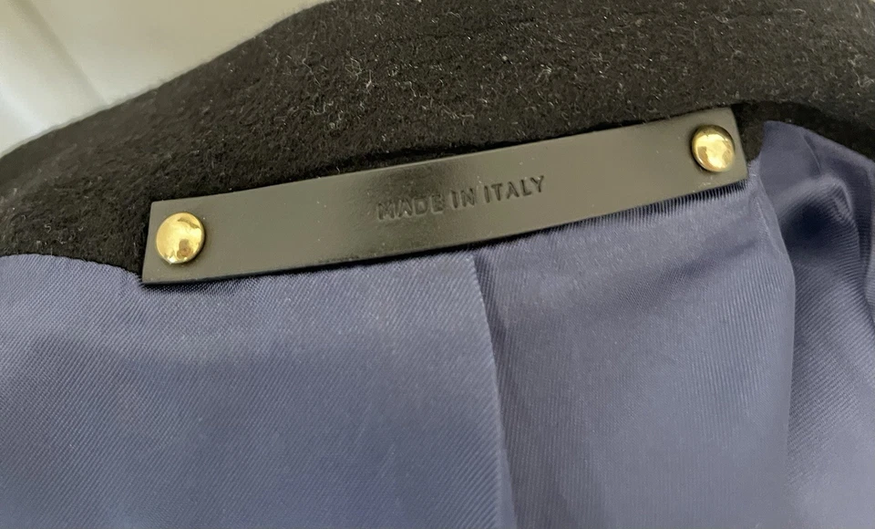 Abrigo PAUL SMITH Negro Slim Fit Mezcla Lana y Cachemira Talla: 42 Foto 4 de 4