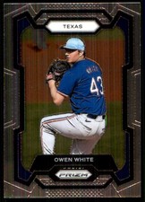 Owen White 2024 Panini Prizm #200 Rangers MLB READ FREE SHIPPING AutographDen