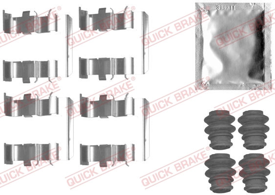 ZubehöRkit, Scheibenbremsbelag Quick Brake 109-1831 FüR Hyundai-image