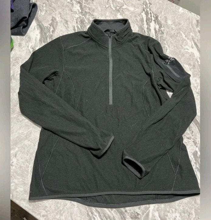 Arc'teryx Delta LT donna 1 4 zip colore nero grigio scuro