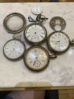 Elgin And Waltham Antique Pocket Watch Parts And Pieces