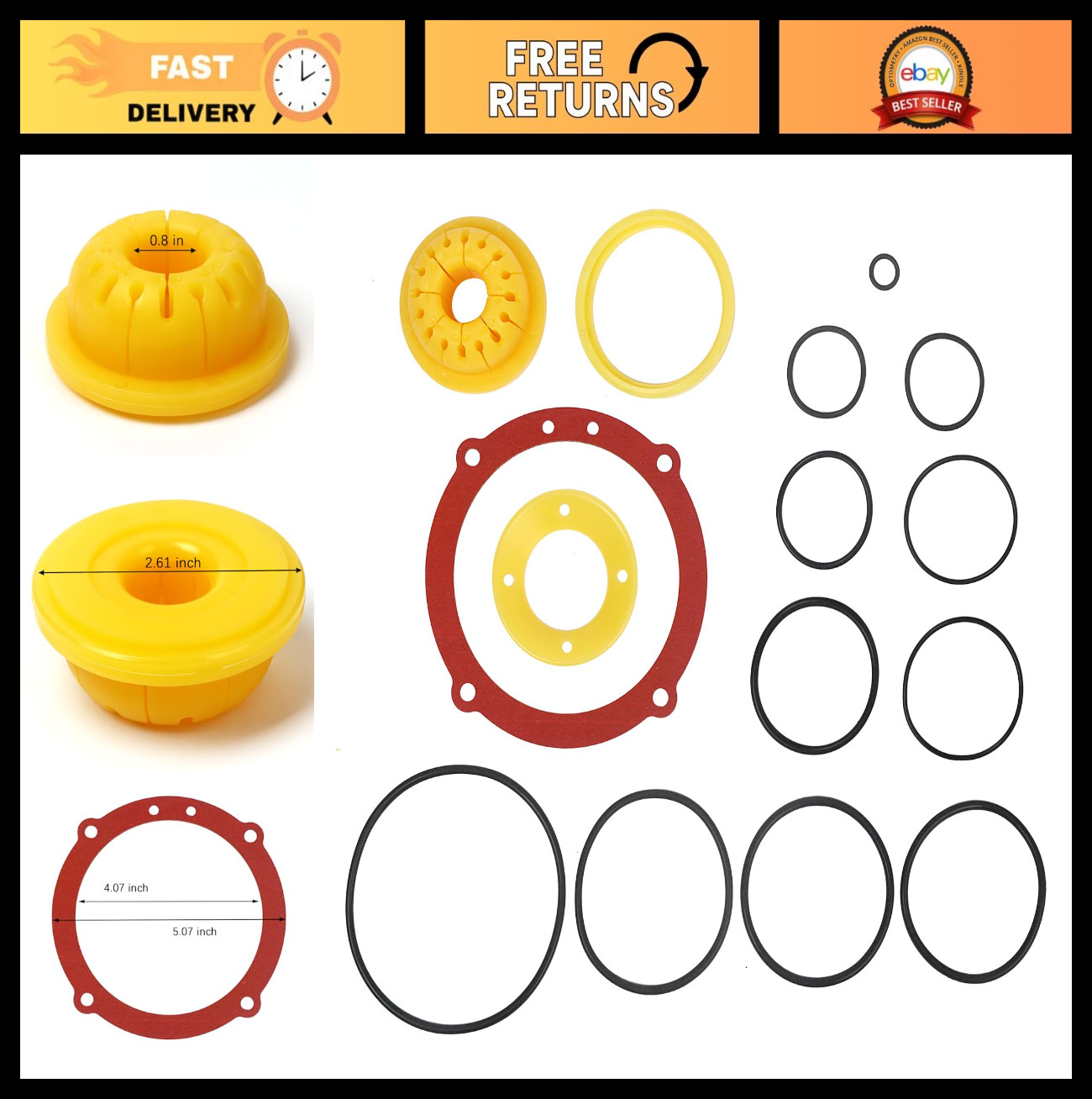 O-Ring Rebuild Kit for Paslode F350S F250S F325C Framing Nailer Repair Parts