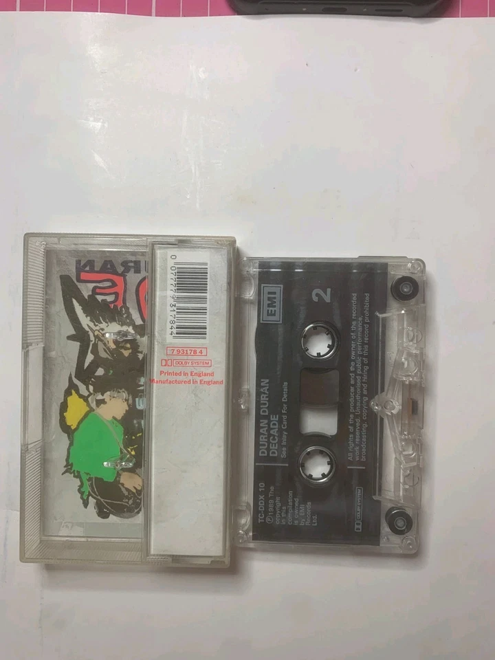 Duran Duran - Decade - Cassette Tape Album - 1989 EMI Records - Image 3 of 3