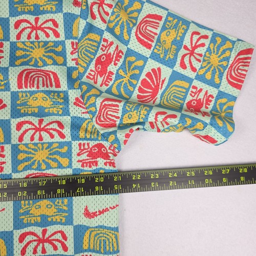 RARE Nike Dri-Fit Mens Button Down Sz. Med Geometric Poly Multicolor Gay Pride - Picture 14 of 18