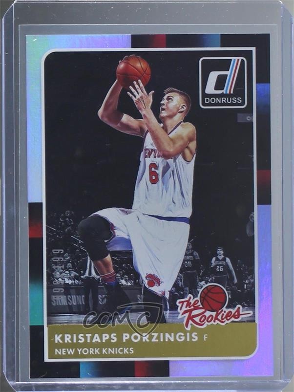 2015-16 Panini Donruss The Rookies Holo 99/199 Kristaps Porzingis #32 RC 8ww