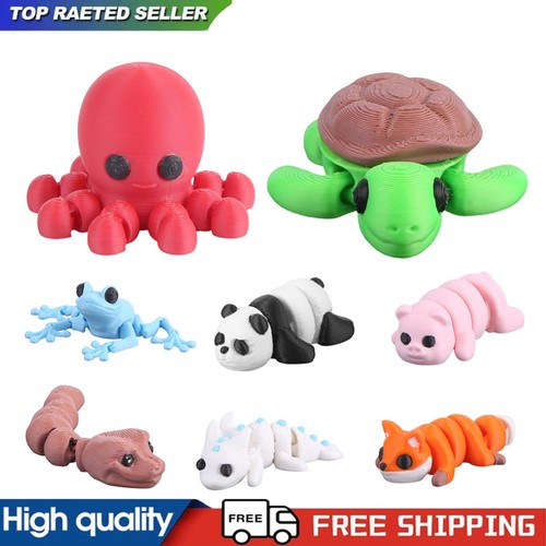 8/16 Stck. 3D gedruckte Tierfiguren niedliche Tiere Spielzeug bezaubernd für Kinder #g