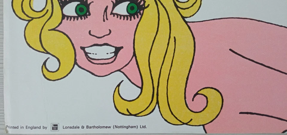 P341 Kinoplakat EIN MÄDCHEN IN DER SUPPE Peter Sellers, Goldie Hawn 1971 QUAD #2 - Bild 4 von 4