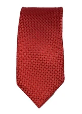 Canali 1934 Red Geometric Long 60.5” Men’s Necktie 100% Silk Made In Italy