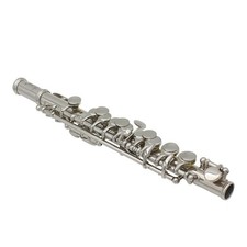 Silver Plated C Key Piccolo With Case Accessories Color Random