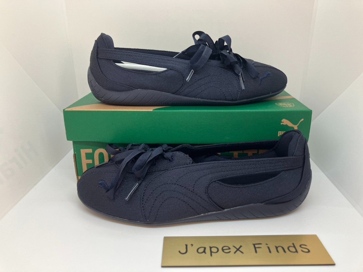 Puma Speedcat Ballet 408341-02 Nova Satin New Navy Women's Size