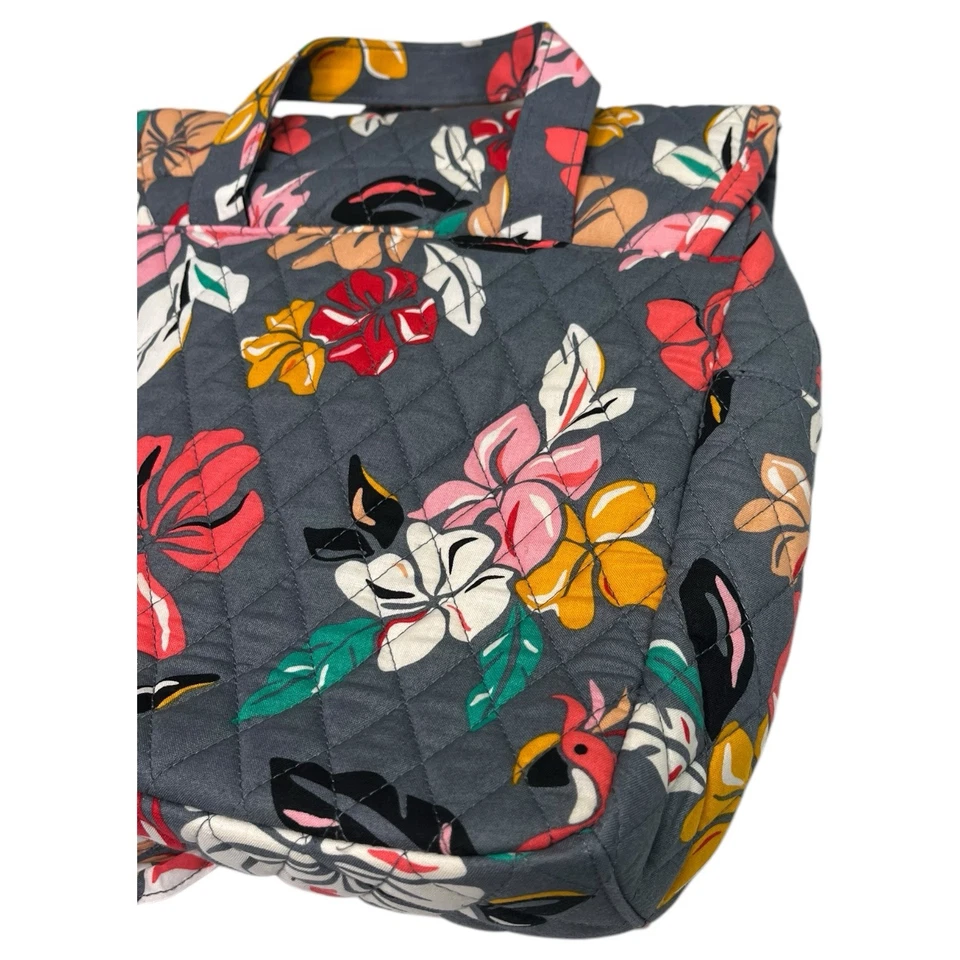 Vera Bradley Hanging Organizer Gray Floral Carryall Coastal Paradise Retired - Image 4 of 4