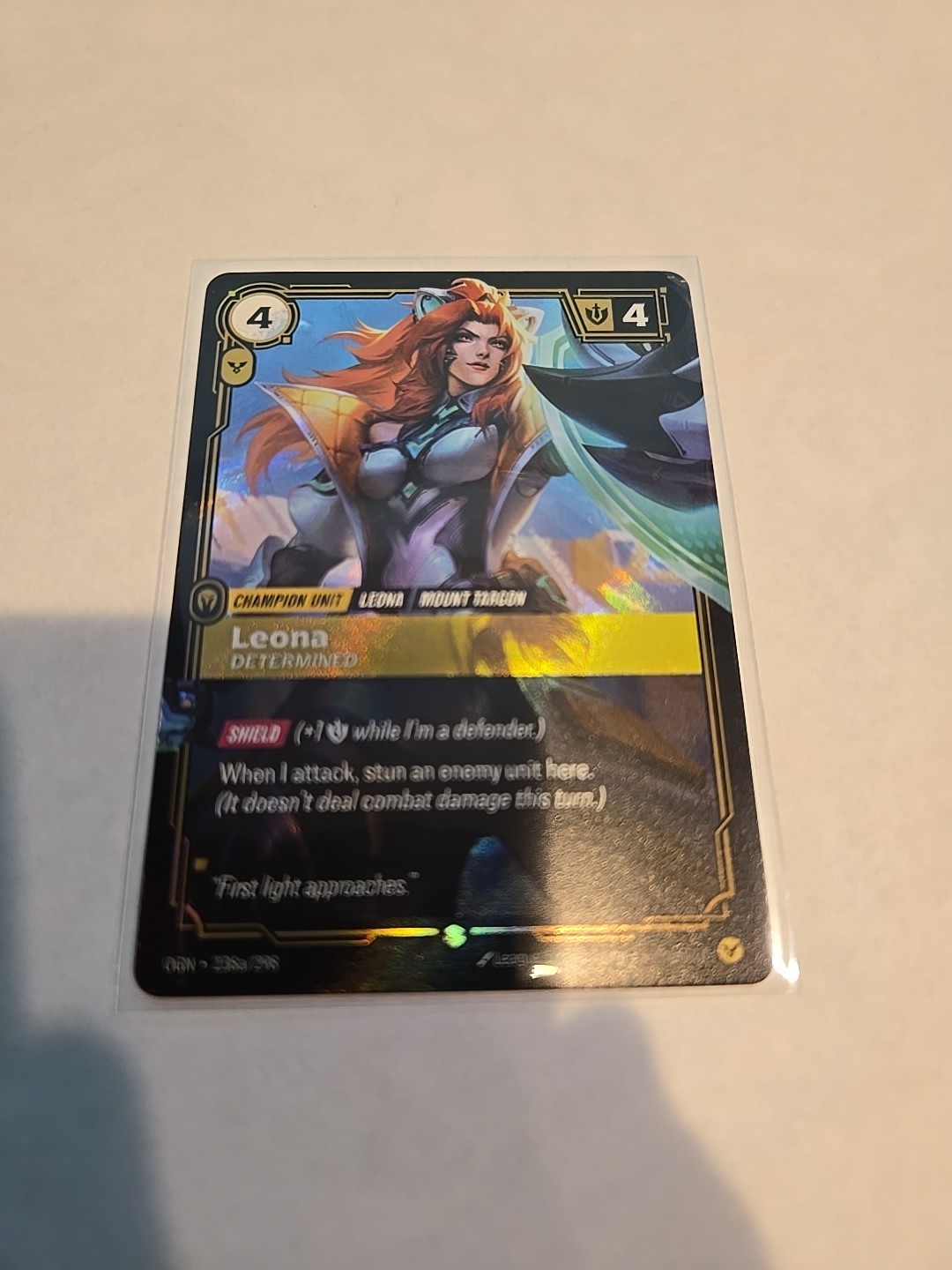 Leona Determined Alternate Art Foil - OGN 238a LP - Riftbound