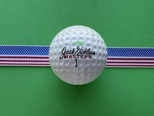 VINTAGE 1960s JACK NICKLAUS SIGNATURE EARLY RED MASTERS MACGREGOR 1 GOLF BALL