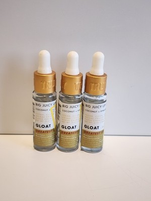 Truly GLOAT Big Juicy Lip Oil in Coconut and Hyaluronic, Organic- 0.5oz 3pk