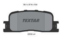 Bremsbelagsatz Scheibenbremse Hinterachse FüR Toyota Camry Stufenheck Wish