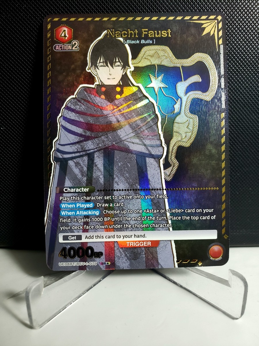 Union Arena! Black Clover! Nacht Faust BCV-1-079 SR* - 1-Star Alt