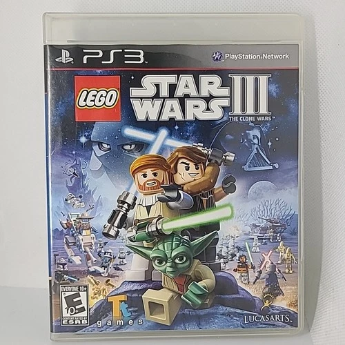 LEGO Star Wars III: The Clone Wars (PS3, 2011) CIB Complete with Manual