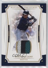 2017 Panini National Treasures Holo Gold 8/10 Robinson Cano #123 6fs