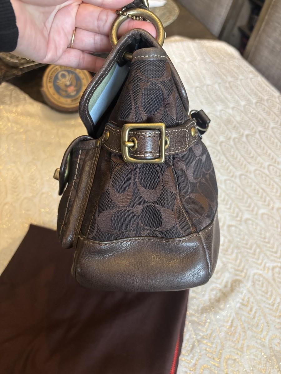 Coach MEDIUM 11128 Vintage 65th Anniversary Legacy Leigh Brown