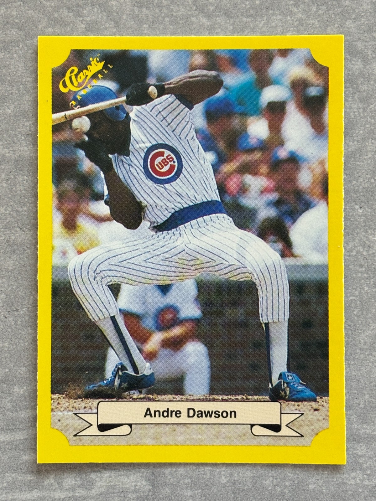 1987 Classic ANDRE DAWSON Cubs "Chin Music Ball to Face" Funny Real Trading Card