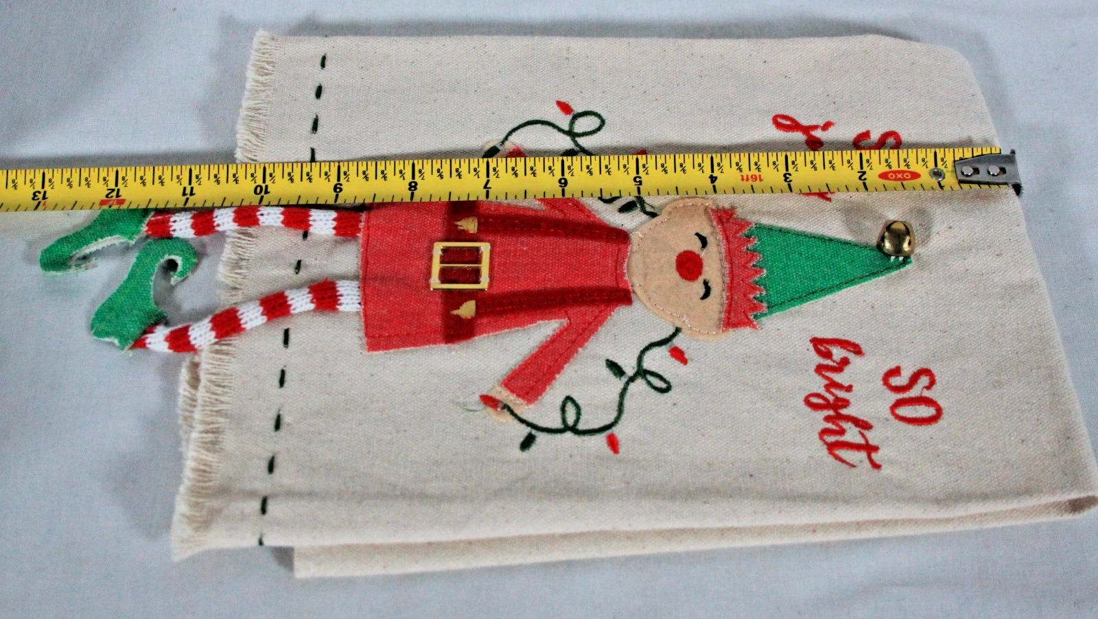 Mud Pie Christmas Elf Hand Towel - Thumbnail 2