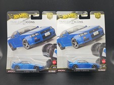 Hot Wheels Timeless Icons Nissan Skyline Gt- R V-spec Ii Bnr 34 X2 Hot Wheels Timeless Icons Nissan Skyline Gt- R V-spec Ii Bnr 34 X2