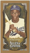 Jackie Robinson 2024 Topps Allen & Ginter Mini Gold Border Card (And Bonus Card)