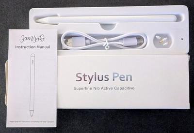 Active Stylus Pen for iPad 2018 2025 | USB-C Charge | Open Box - Superfine Nib