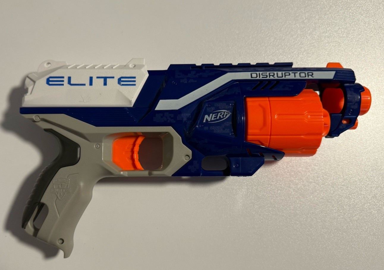 **VERY NICE** NERF N-Strike Elite Disruptor Six Shooter Gun-