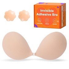Gkhwon Sticky Push Up Strapless Bras For Womenultra Adhesive Bra For Backless