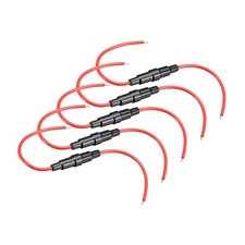5pcs Inline Screw Type Fuse Holder 18 Gauge AWG for 5mm x 20mm Tube Fuse