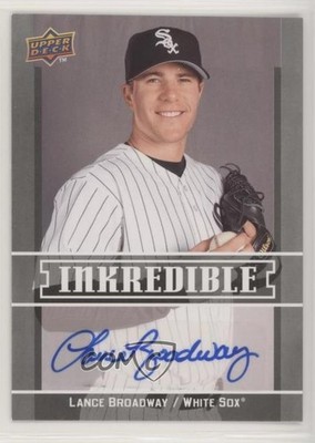 2009 Upper Deck Inkredible Series 2 Lance Broadway #INK-LB Auto 3bs