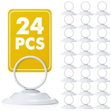 24 Pcs Table Number Holders-Metal Place Card Holders Table Number Stands Tabl...