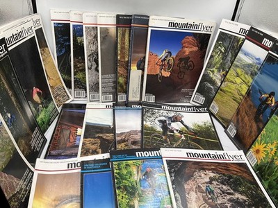 Lot of 50 Mountain Flyer Magazine Back Issues Mountain Biking Cycling Collection
