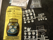 1 3/4 sets of Chrysnbon Dinnerware & Silverware Set- Vintage - 1:12 Scale