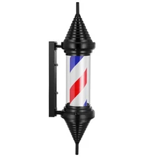 Pro 32" Barber Pole Rotating Lights LED Stripes Barber Shop Salon Open Sign Lamp