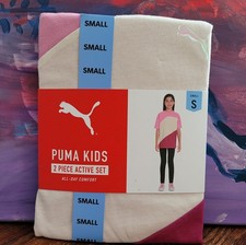 PUMA Girls' 2-Piece Active Set All-day Comfort Size Small/6-6x