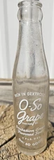 JONESBORO ARK  O SO GRAPE SODA BOTTLE 7 OZ ACL TEXARKANA U.S.A. collectable