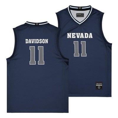 Nevada Men's Basketball Navy Jersey - Nick Davidson | #11