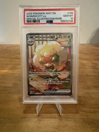 Whimsicott EX 165/086 White Flare Psa 10