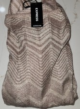 Exquisite Vintage Knit Dress from Express Fitted Matallic Threads Holidays NWT!!